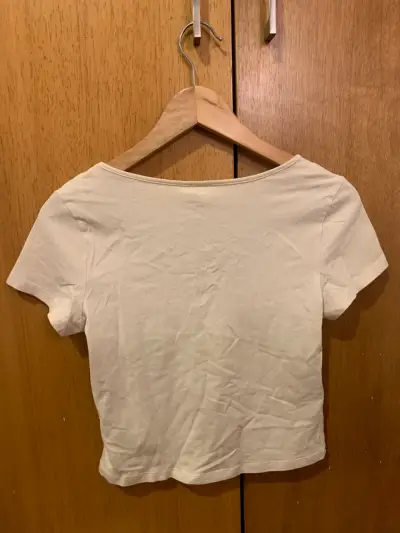 Polera beige manga corta - miniatura 2