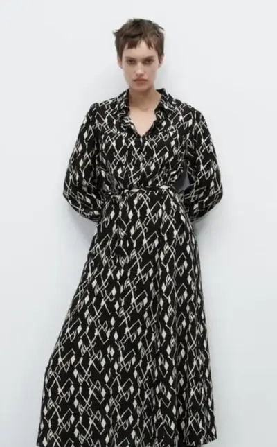 Vestido Camisero Zara - miniatura 2