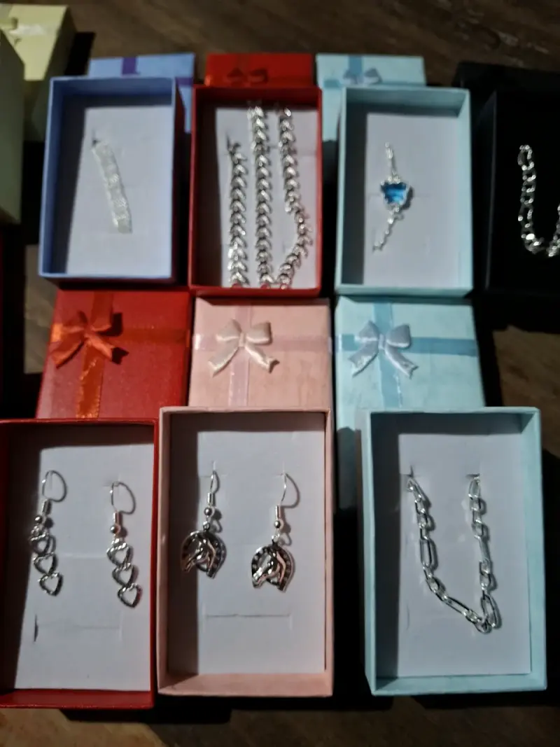 Set de joyas azul en caja - 3