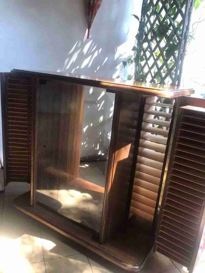 Mueble de madera vintage TV - miniatura 1