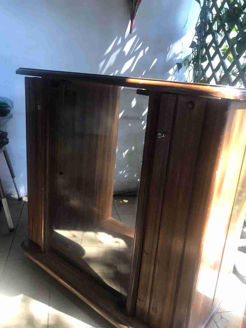 Mueble de madera vintage TV - 2