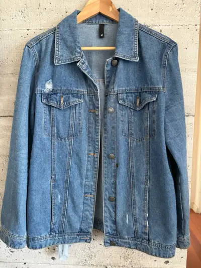 Chaqueta de mezclilla mujer - miniatura 1