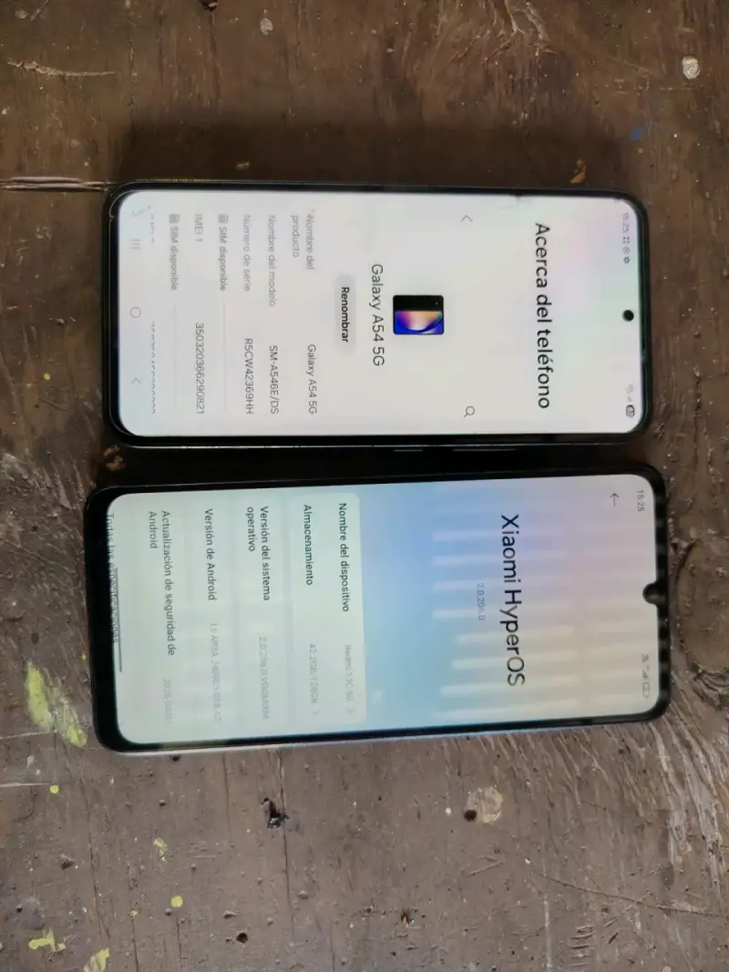 Smartphones Samsung y Xiaomi - 1
