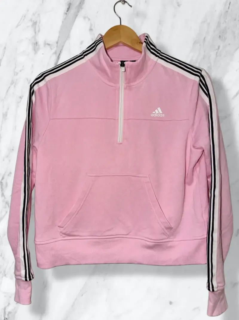 Polerón rosa Adidas con cierre