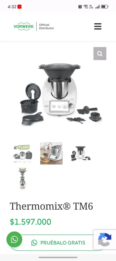 Robot de cocina Thermomix TM6 - miniatura 2