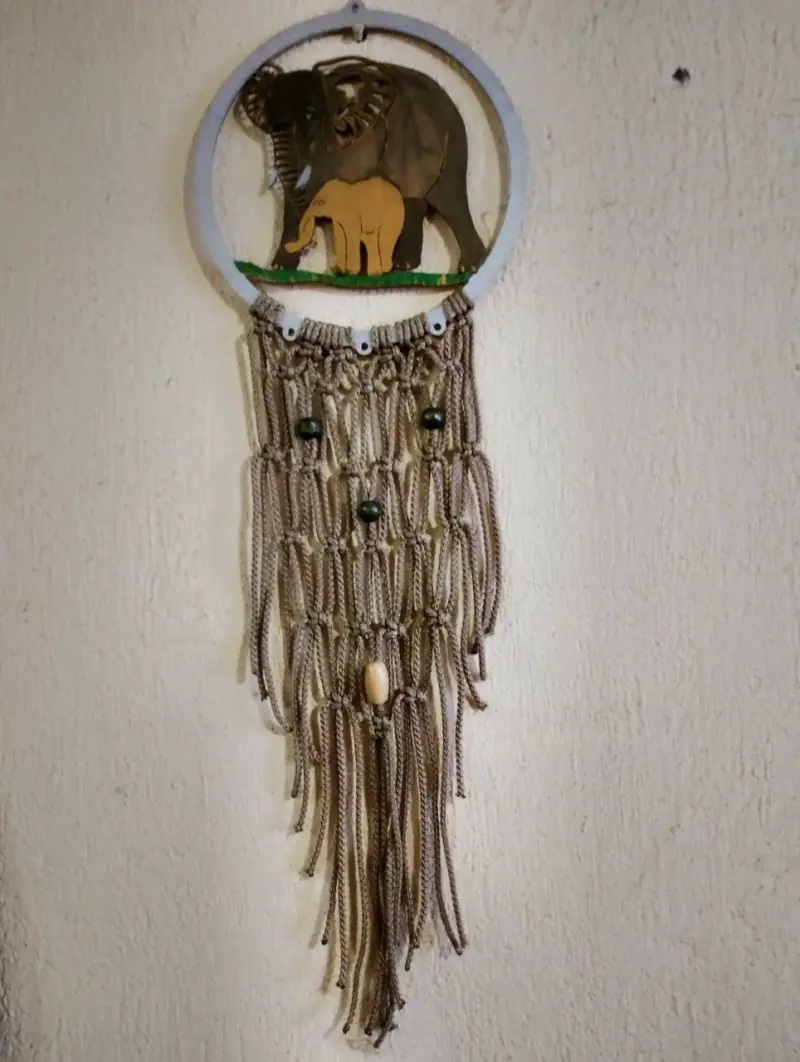 Tapiz de macramé artesanal - 4