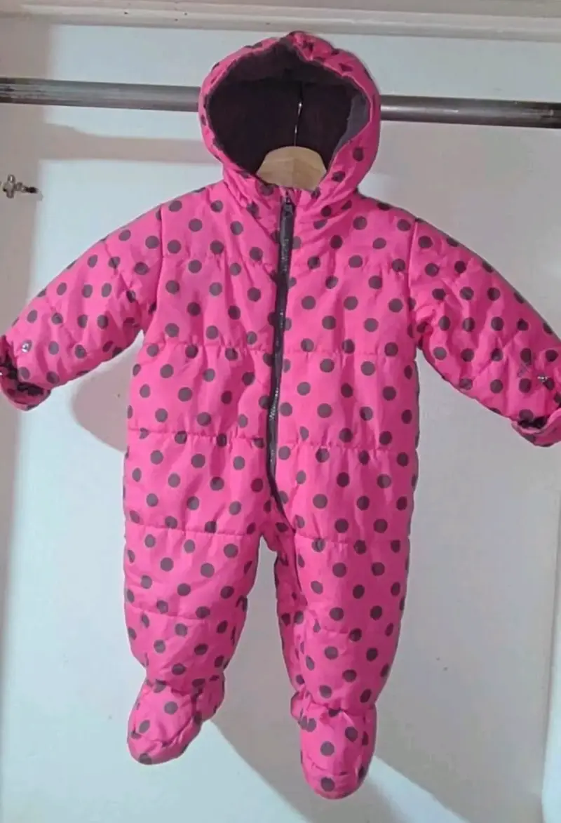Enterito polar rosa de lunares - 1