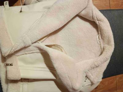 Chaqueta Aviadora Mujer  beige con forro de lana - miniatura 3