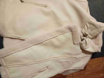 Chaqueta Aviadora Mujer  beige con forro de lana - miniatura 4