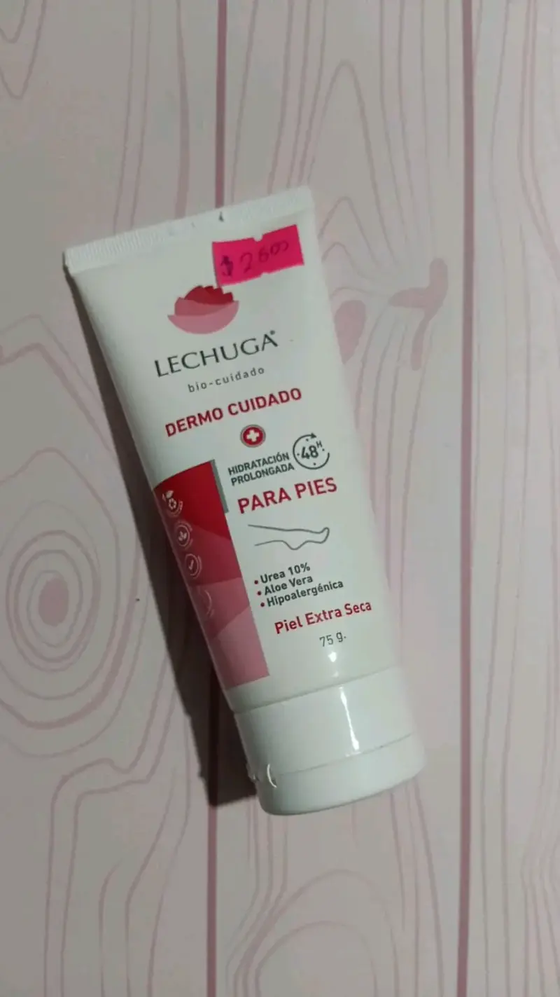 Crema para pies resecos Lechuga