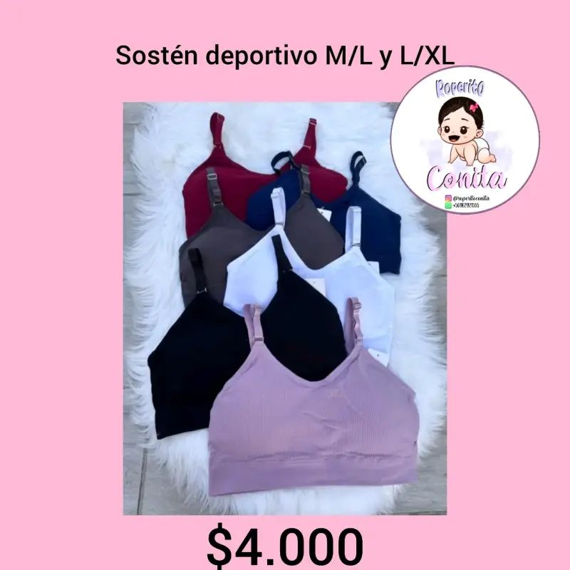 Sostén deportivo varias tallas