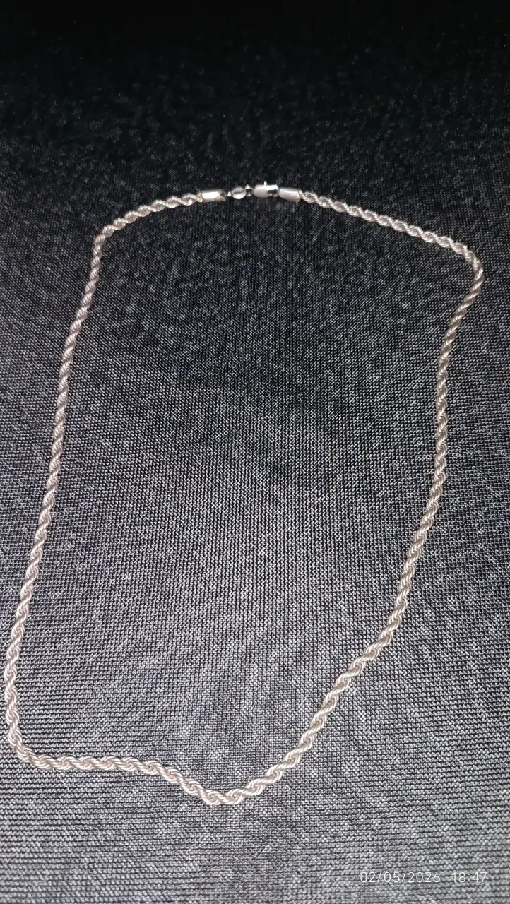 cadena turbillon plata 925 iltaly - 1