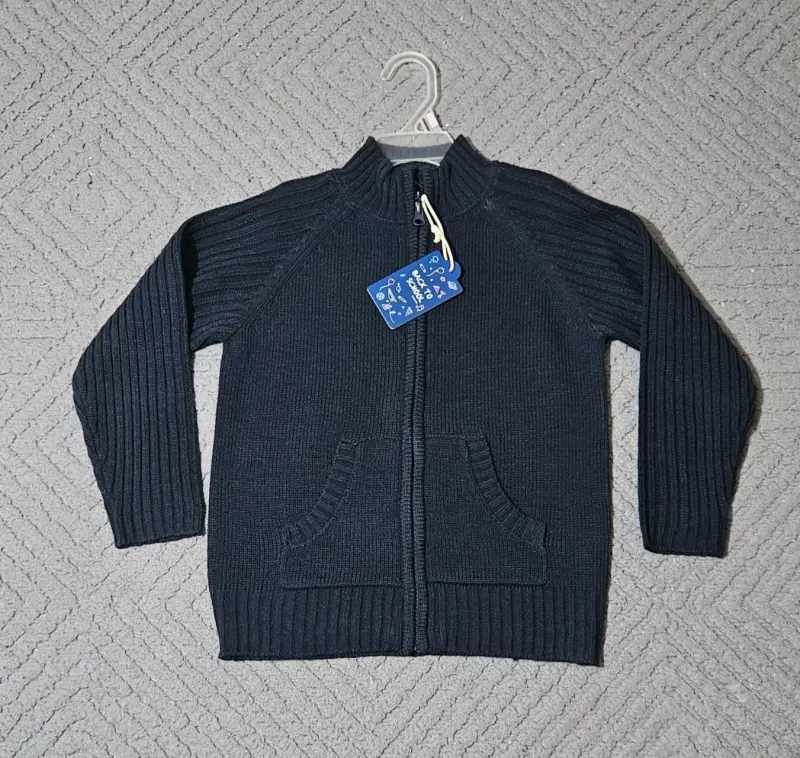 Set chalecos punto azul oscuro - 2