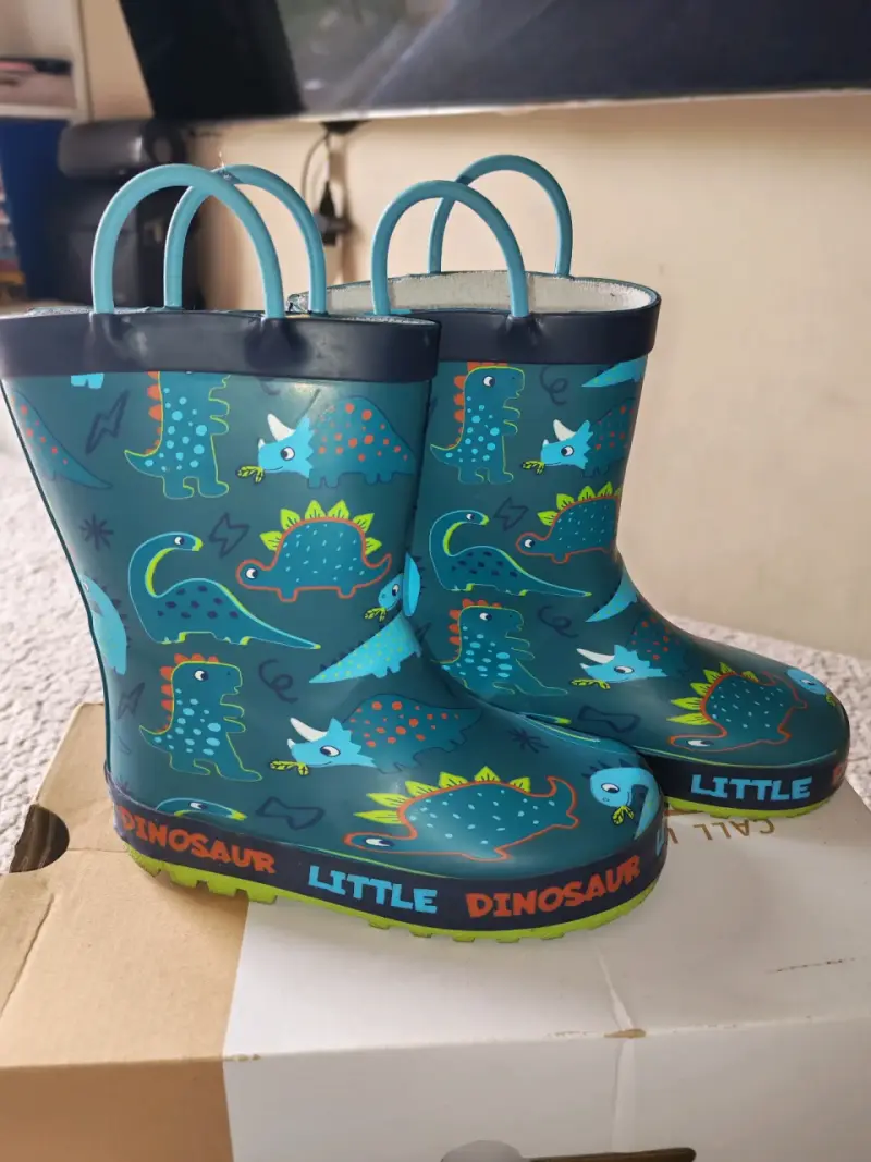 Botas infantiles de dinosaurios