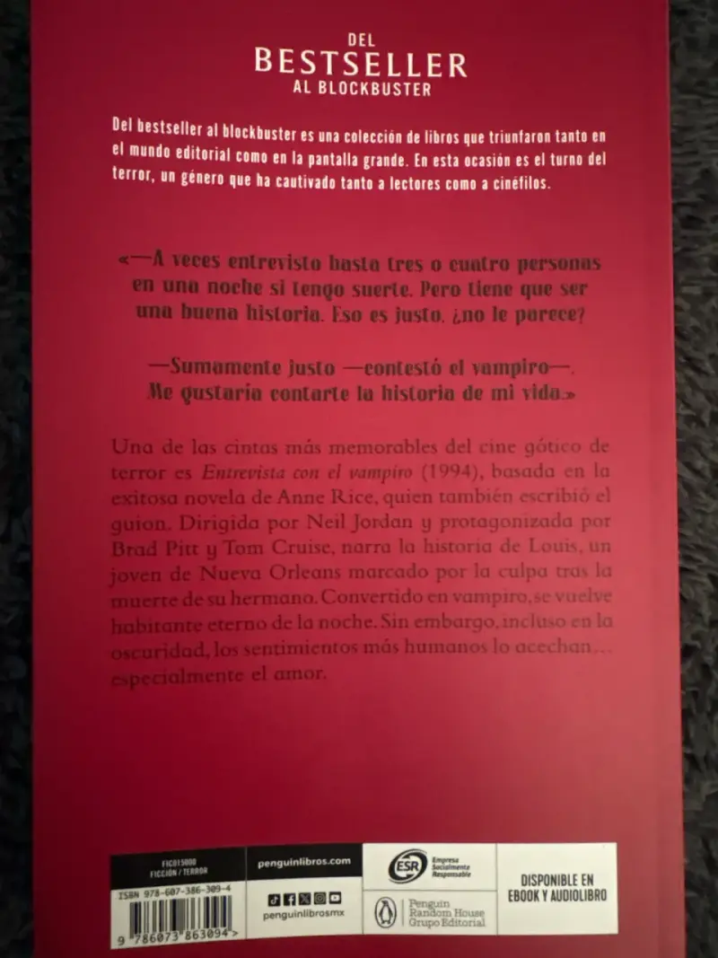Libro Entrevista con el Vampiro - 2