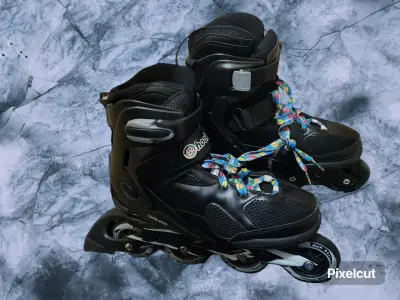 Patines en línea negros HOOK - miniatura 1