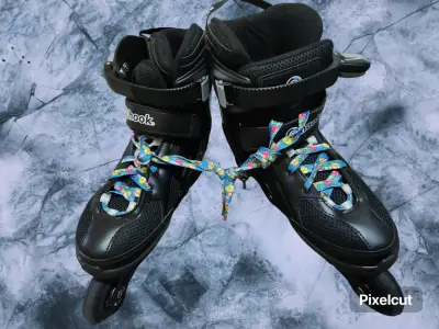 Patines en línea negros HOOK - miniatura 2