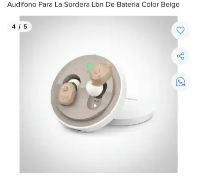 Audífono para sordera beige - miniatura 1