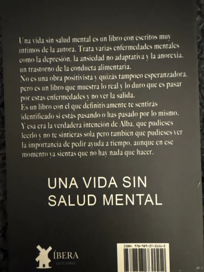 Libro 'Una vida sin salud mental' - 2
