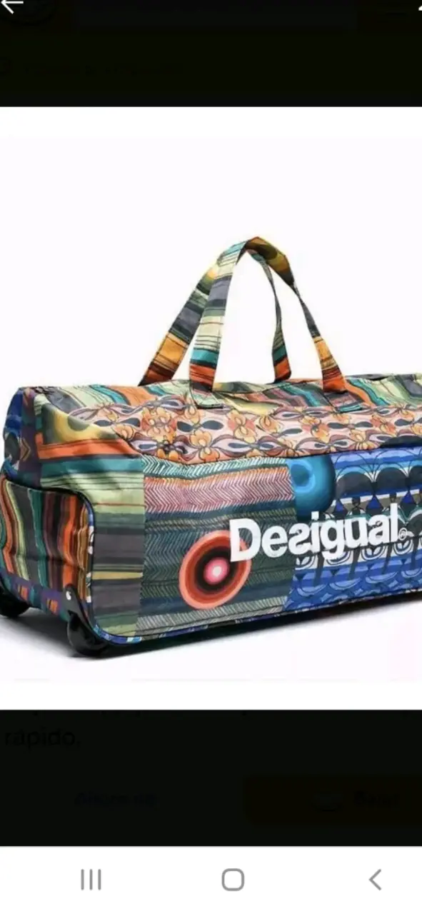 Bolso con ruedas Desigual multicolor grande - 2