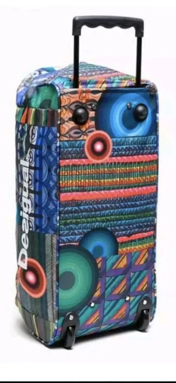 Bolso con ruedas Desigual multicolor grande - 4