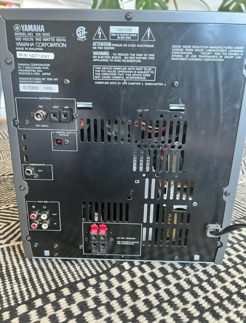 Equipo de sonido Yamaha GX-500 - 5