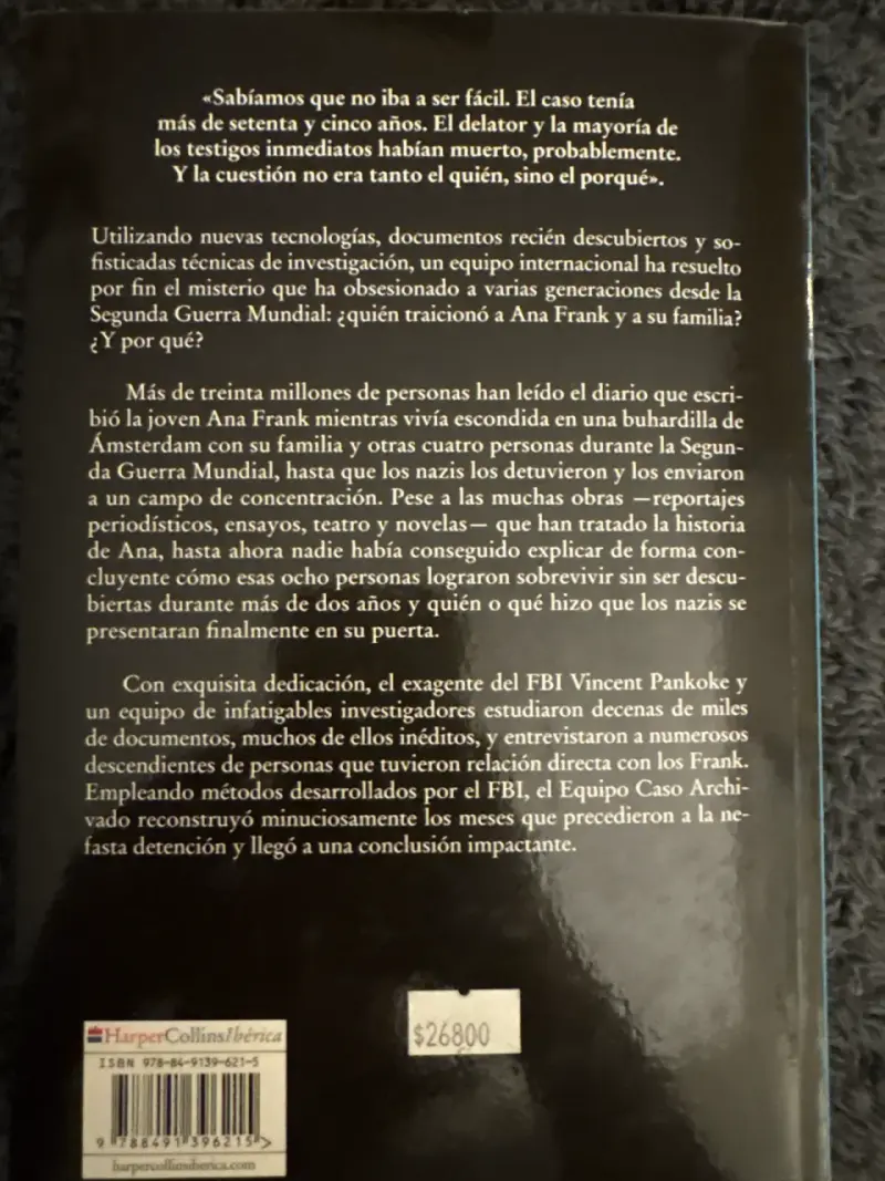 Libro '¿Quién Traicionó a Ana Frank?' - 2