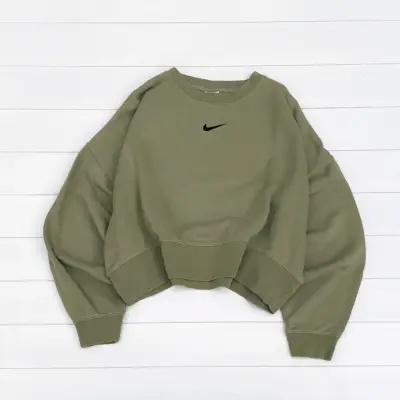 Polerón verde Nike unisex Oversize - miniatura 1