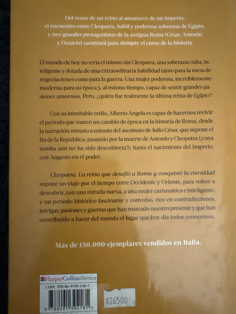 Libro 'Cleopatra' de Alberto Angela - 2