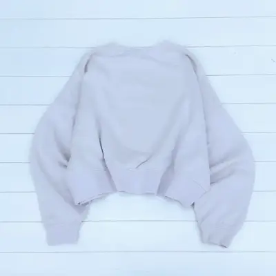 Polerón Nike beige mujer - miniatura 2