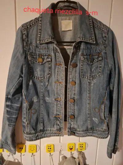 Chaqueta de mezclilla azul - miniatura 1
