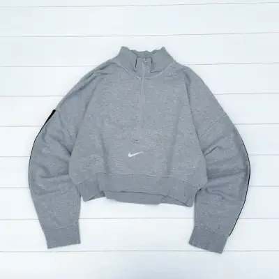 Polerón gris Nike crop - miniatura 1