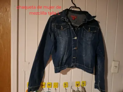 Chaqueta de mezclilla mujer - miniatura 1