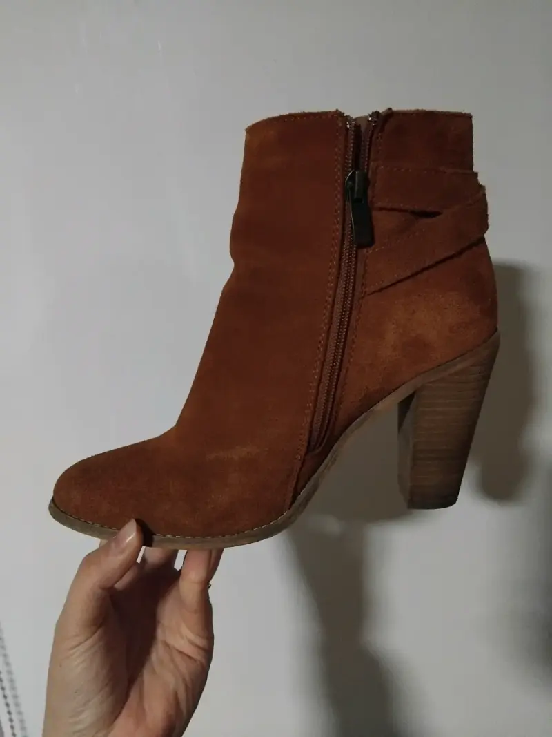 Botines marrones de gamuza - 3