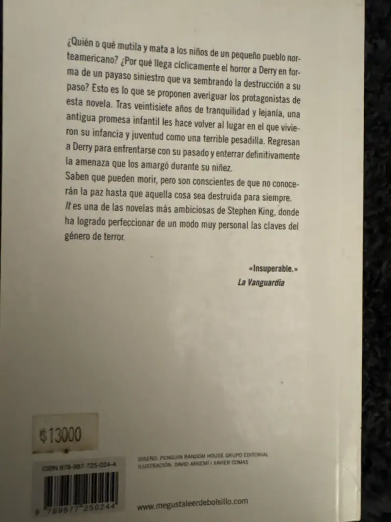 Libro It de Stephen King - 2