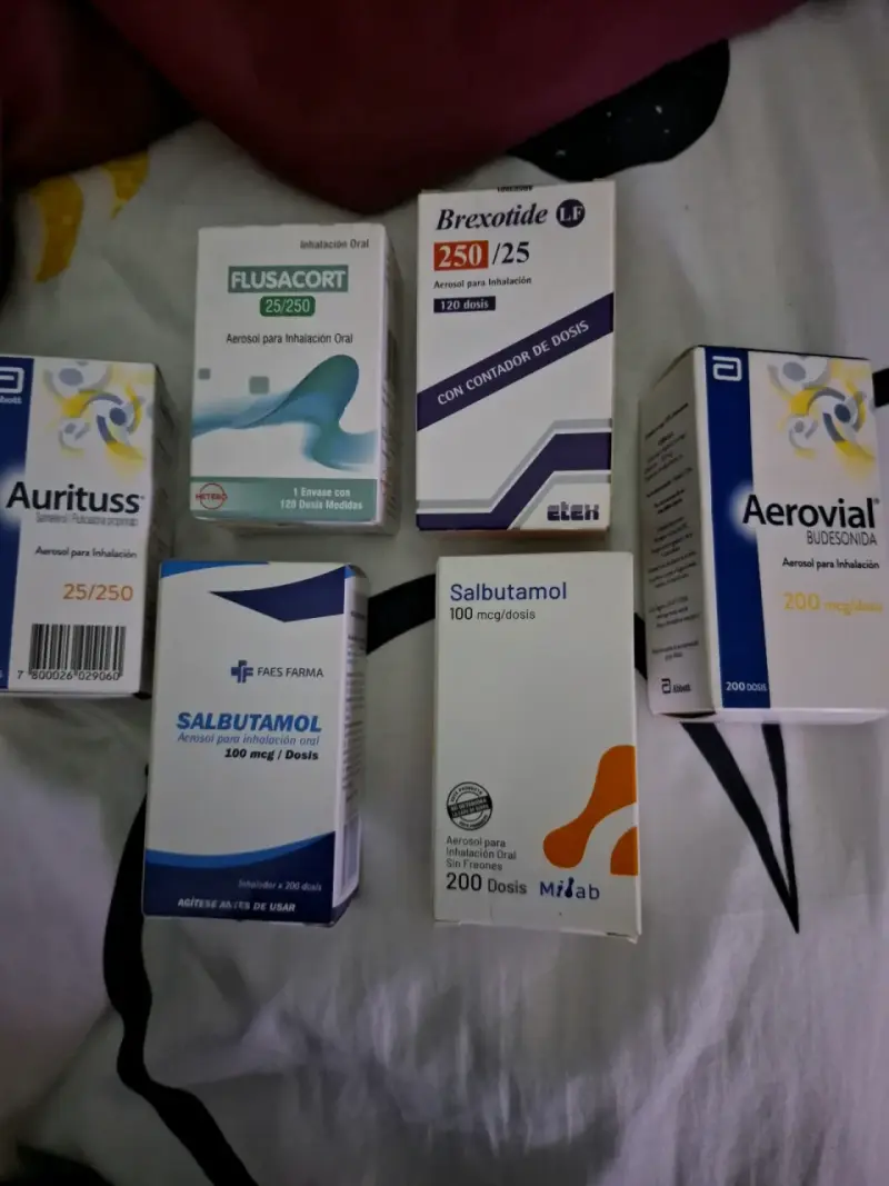 Inhaladores para asma y alergias