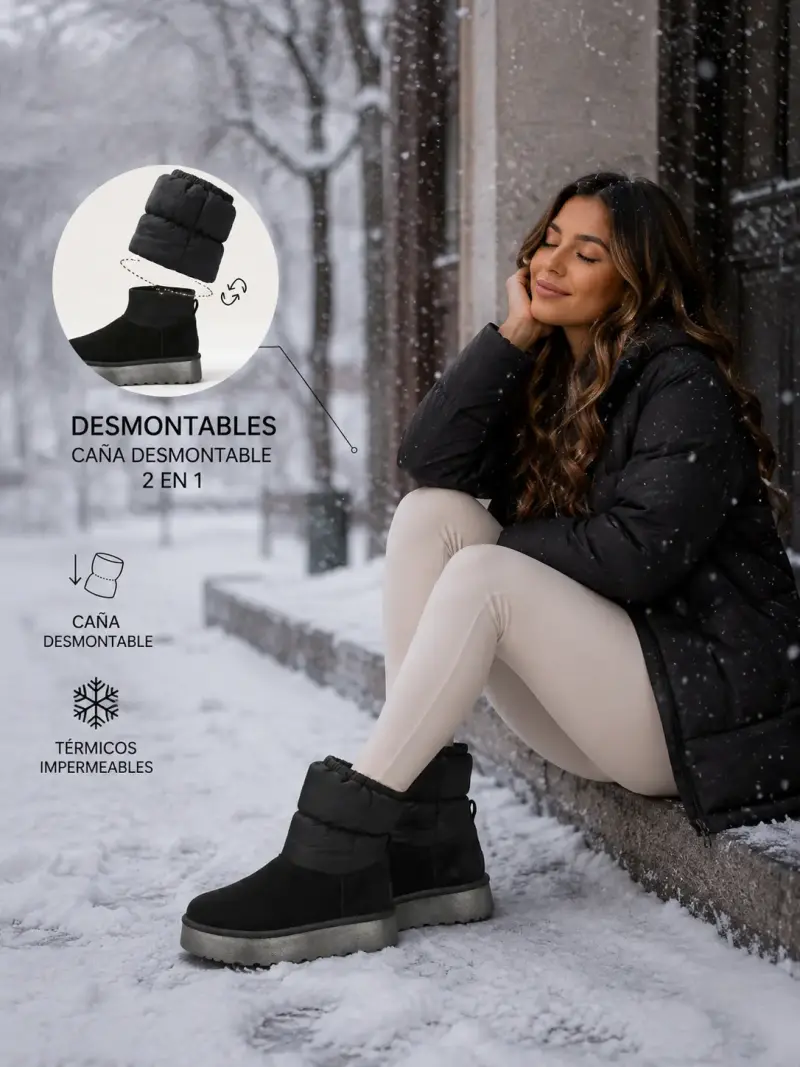Botas negras impermeables - 1