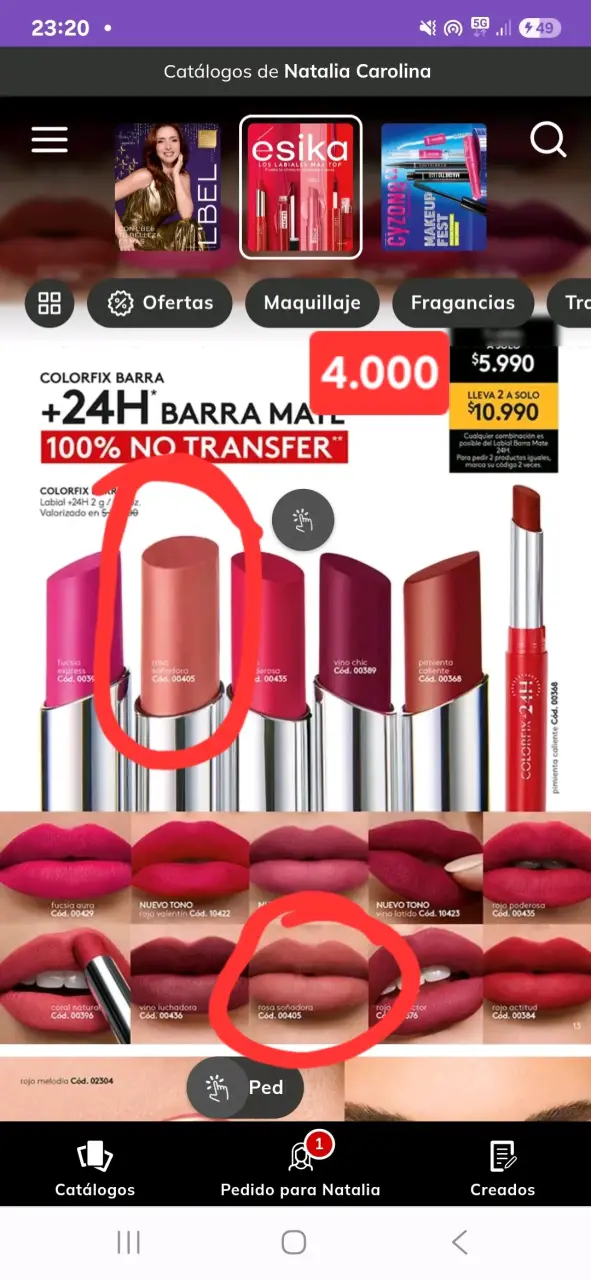 Labial mate rosa soñadora
