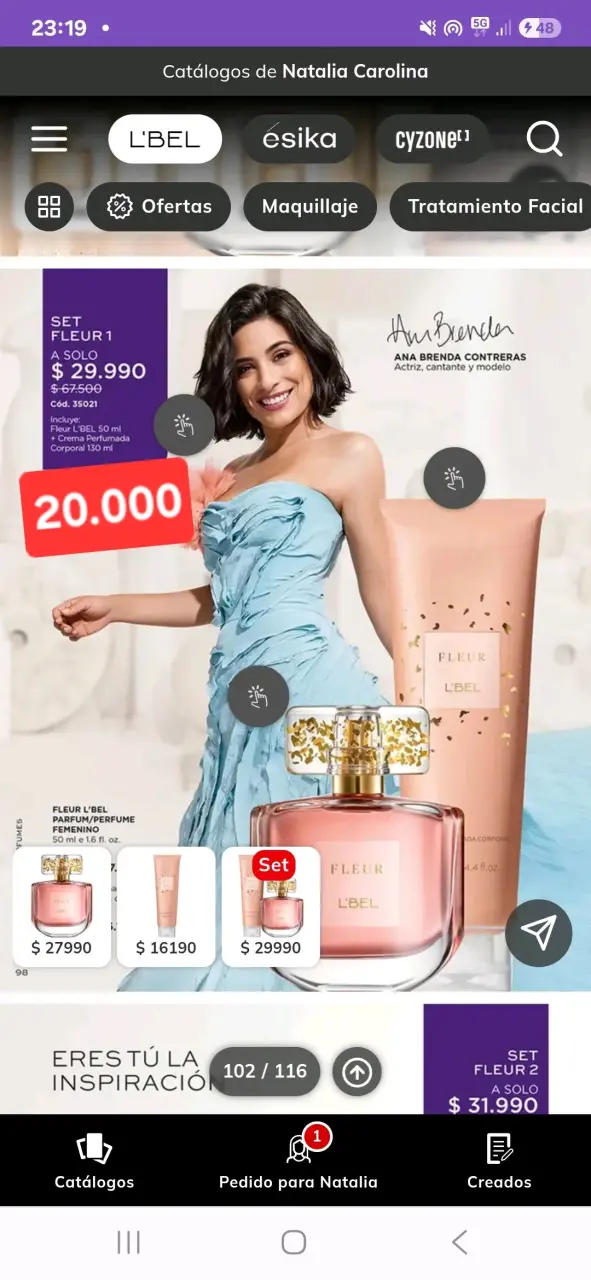 Set de perfume Fleur L'Bel