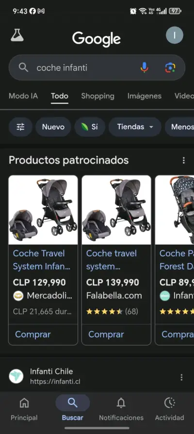 Cochecito doble gris - miniatura 3