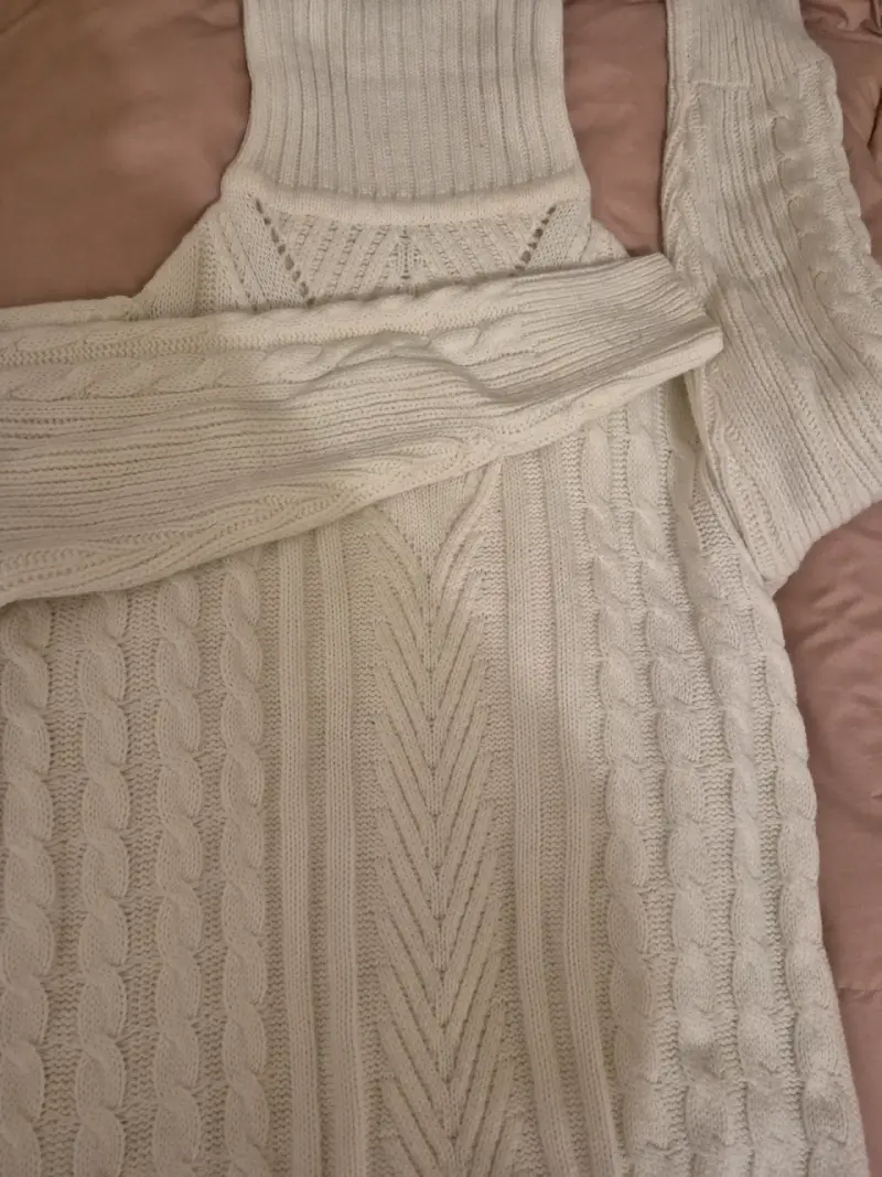 Suéter de punto crema - 2