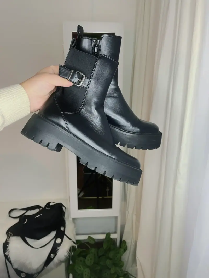 Botines MANGO  negros talla 37 - 2