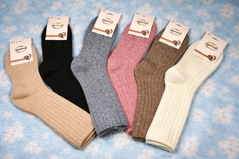 Set de calcetines de lana en colores variados