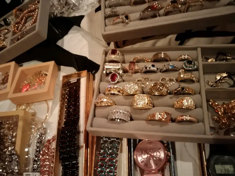 Colgantes de cadena dorados anillos hombre mujer - 5