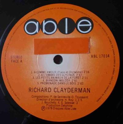 Vinilo Richard Clayderman A Comme Amour - miniatura 4