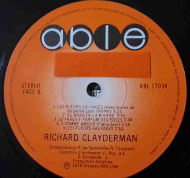 Vinilo Richard Clayderman A Comme Amour - 5