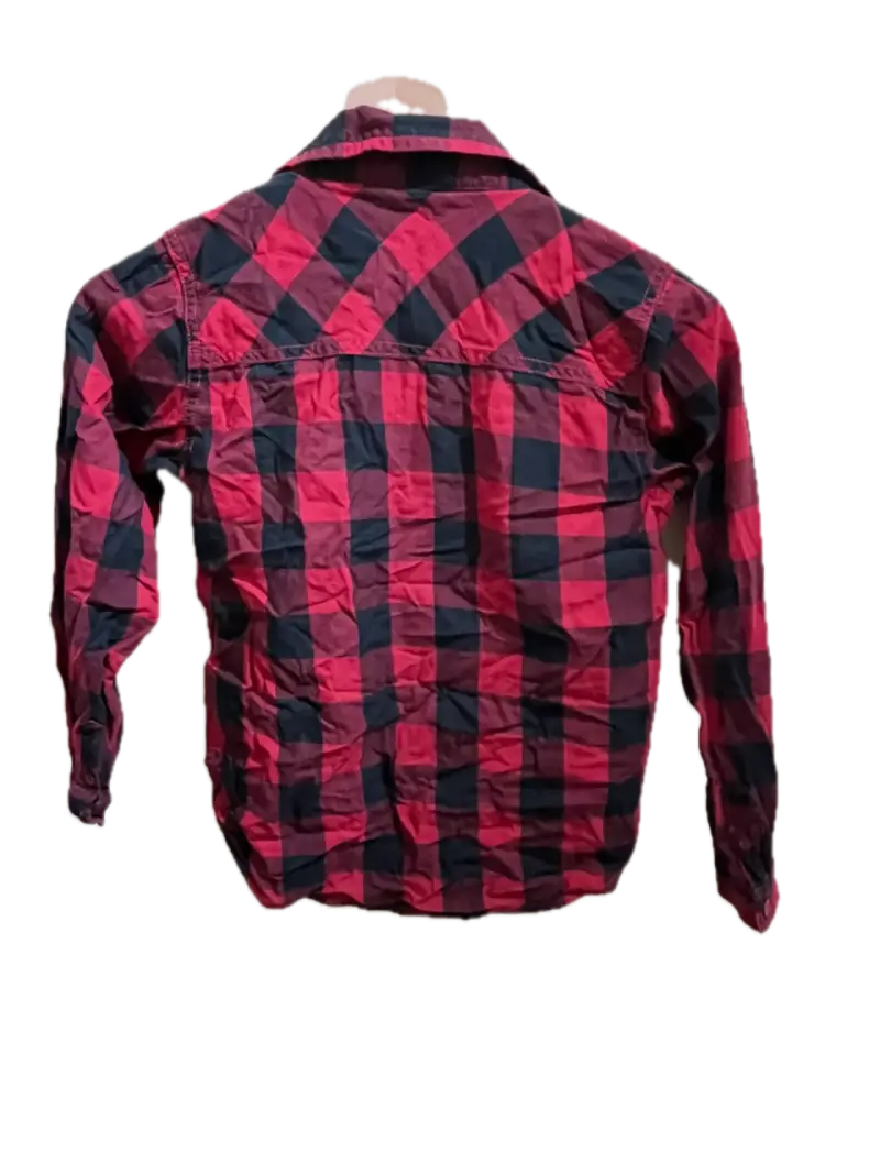 Camisa a cuadros roja y negra TALLA 8 - 2