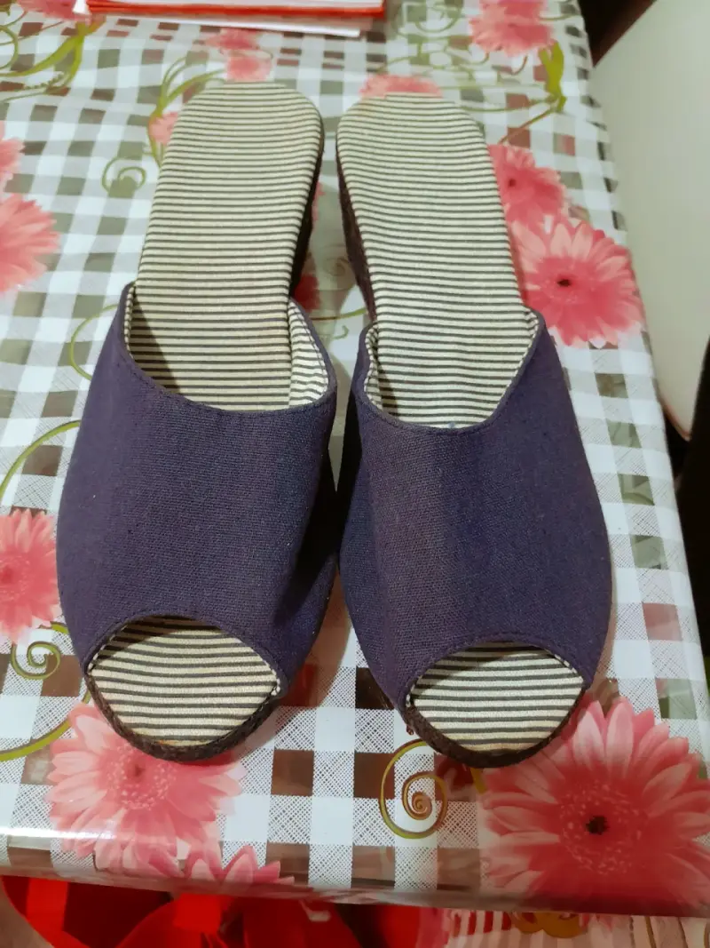 Sandalias femeninas moradas - 1