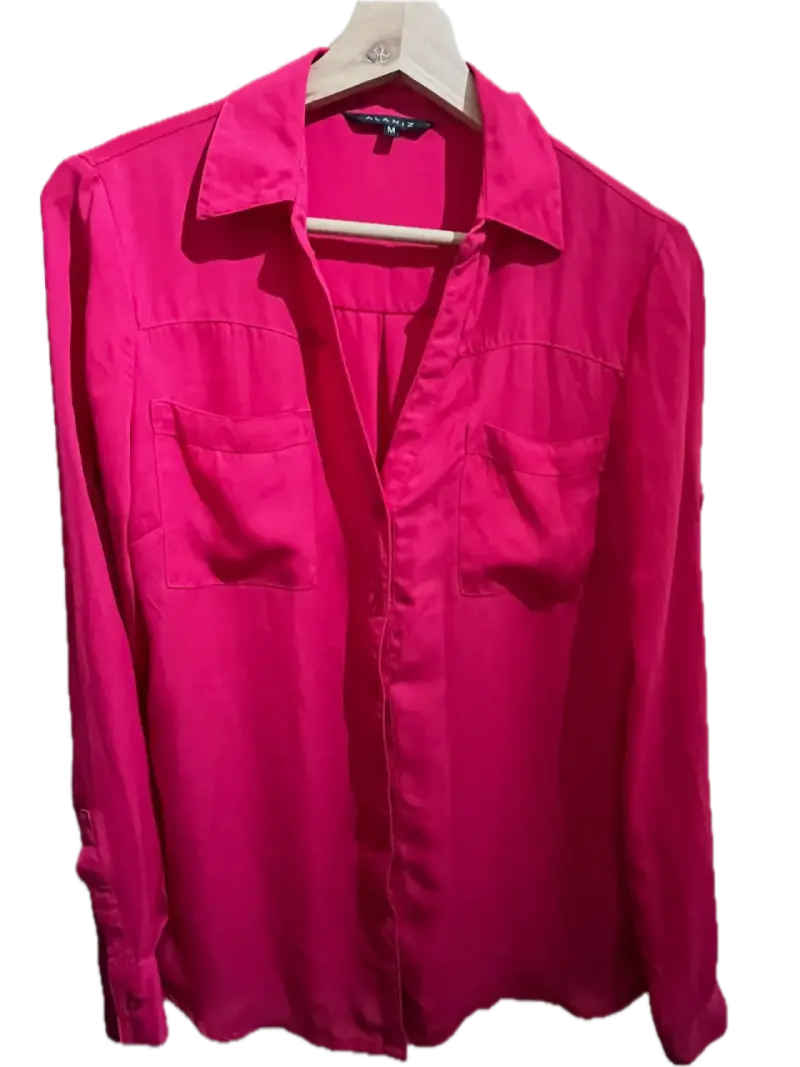Blusa fucsia para mujer marca ALANIS talla M - 1