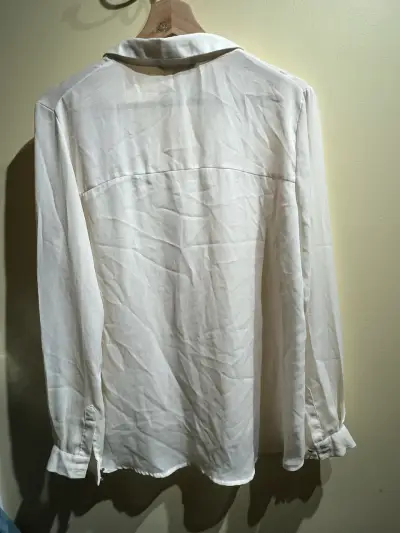 Blusa blanca mujer marca Alanis, talla M-L - miniatura 2
